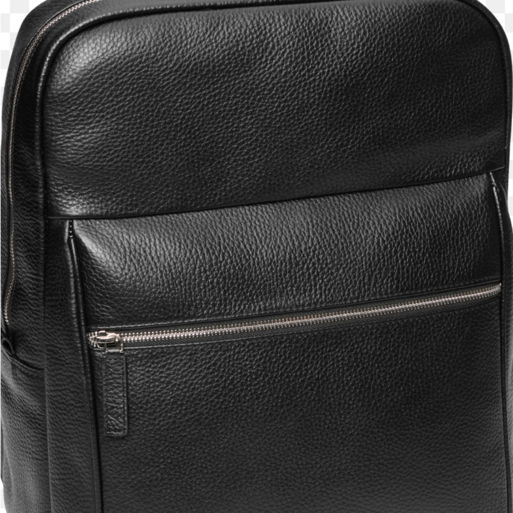 Joseph Abboud Pebbled Black Leather Men's Bag